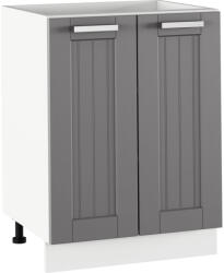 Tempo Alsó Szekrény, Sötétszürke/Fehér, Julia Typ 56