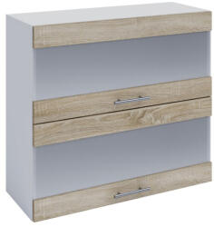 Tempo Felsőszekrény, Tölgy Sonoma/Fehér, Fabiana W80K2S