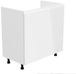 Tempo Mosogatószekrény, Fehér/Fehér Extra Magasfényű, Aurora D80Z