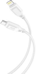 XO NB-Q236A fonott USB-C-Lightning adatkábel (Fehér) - 27W