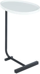 TEMPO KONDELA Kisasztal, Fehér/Fekete, Abery - fizz