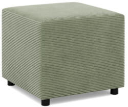 Greensite Zeus Puff, Kordbársony, 50x50, Zöld - fizz