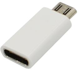 Gigapack Adapter (Type-C - microUSB, adatátvitel és töltés) FEHÉR GP-70374 (GP-70374)