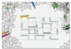 SIGEL Könyökalátét, 595x410 mm, felnőtt színezővel, SIGEL HO580 (HO580)
