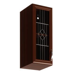 Tempo Felsőszekrény G30S Üveggel, Balos, Dió Milano, Sicilia