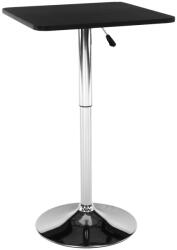 Tempo Magasság Állítható Bárasztal, Fekete, 57x84-110 cm, Florian