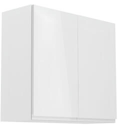 Tempo Felsőszekrény, Fehér/Fehér Extra Magasfényű, Aurora G80
