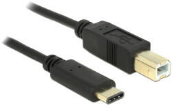 Delock Cable USB Type-C 2.0 plug USB 2.0 B-type plug 2.0 m negru