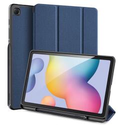 Dux Ducis Samsung Tab S6 Lite 10.4 LTE DUX DUCIS DOMO tok álló, bőr hatású aktív FLIP, ceruza tartó, SÖTÉTKÉK GP-96833 (GP-96833)