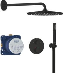 GROHE Precision kád és zuhany csaptelep süllyesztett z termosztáttal fekete 348802430 (348802430)