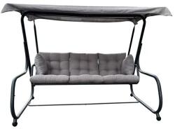 GardenLine kerti hintaágy - 215 x 130 x 175 cm - Szürke