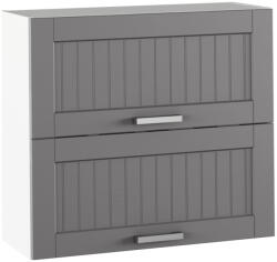 Tempo Felső Szekrény, Sötétszürke/Fehér, Julia Typ 12