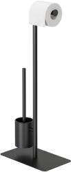 Sealskin Brix stojak na papier toaletowy ze szczotką WC czarny 800790 (800790)
