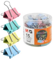 M&G Clip Binder M&G - colorat (15 mm), 60 buc