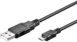 HCT Cablu USB 2.0 1m A tata la micro B tata, negru, microUSB OEM HCT93918 (HCT93918) - laptopaid