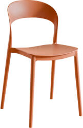 TEMPO KONDELA Rakásolható Szék, Narancssárga, Radana New - fizz