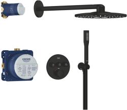 GROHE Precision Smartcontrol kád és zuhany szett beépített termosztáttal trópusi zuhany opcióval fekete 348742430 (348742430)