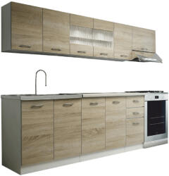 Tempo Konyhasor, Sonoma Tölgyfa/Fehér, Promo