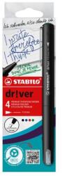 STABILO Set de markeri cu markeri fini STABILO dr! ver - fine - 4 buc. verde, roșu, albastru, negru