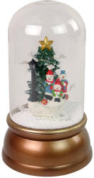 LEAN TOYS Karácsonyi Üveg Dekoráció Hóemberek Karácsonyfa Arany