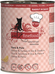 Catz Finefood 24x380g catz finefood Ragout No. 603 liba & pulyka nedves macskatáp