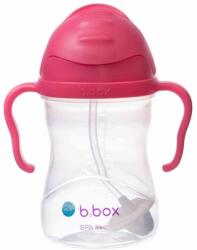 b. box B. Box, bidon cu pai, de culoarea zmeurii, 240 ml Set pentru masa bebelusi