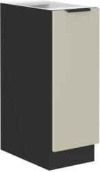 Tempo Alsó Szekrény Kihúzható Kosárral, Kasmír/Fekete, Araka 30 D Cargo BB