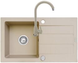 Pyramis Set Chiuveta Si Baterie Pyramis Pyragranite Delos 76*44 1b1d Beige & Tap Lungo 070081802 (pyragranite Delos 76*44 1b1d Beige & Tap Lungo 070081802) Chiuveta