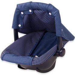 Götz Götz scaun auto portabil pentru păpuși model denim cu buline (3402941)
