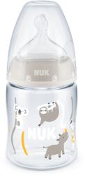 Nuk Шише със силиконов биберон Nuk - First Choice, TC, 150 ml, Бежово (10743875-Бежов)