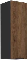 Tempo Felső Szekrény, Okapi Dió/Fekete, Menzo 30 G-90 1F
