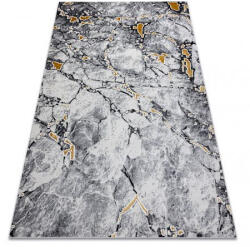 My carpet company My Carpet Company Modern Gloss 528A 58 Márvány Kő, Elegáns, Glamour Elefántcsont/Fekete 80x150 cm Szőnyeg