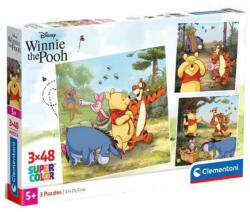 Clementoni 25063 Super Color puzzle - Micimackó (3x48 db) (25063)