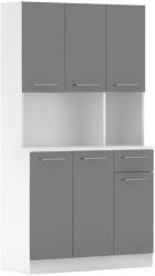 Tempo Hatajtós Szekrény, Fehér/Grafit, Pelion New