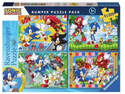 Ravensburger 12004057 puzzle - Sonic (4x100 db) (R06590)