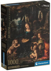 Clementoni 39976 Museum Collection Compact puzzle - Leonardo da Vinci: Sziklás Madonna (1000 db) (39976)
