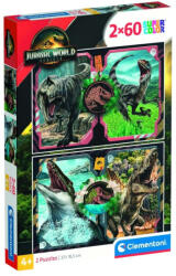 Clementoni 24830 Super Color puzzle - Jurassic World (2x60 db) (24830)