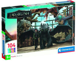 Clementoni 25079 Super Color puzzle - Így neveld a sárkányod (104 db) (25079)