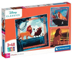 Clementoni 25323 Super Color puzzle - Az oroszlánkirály (3x48 db) (25323)