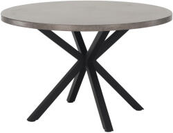 TEMPO KONDELA ÉtKerekezőasztal, Beton/FeKerekete, Átmérő 120 cm, Medor