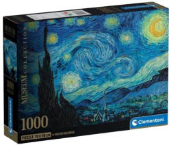 Clementoni 37065 High Quality Museum Collection Compact puzzle - Van Gogh: Csillagos éj (1000 db) (37065)