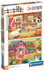 Clementoni 24818 Super Color puzzle - A farmon (2x20 db) (24818)