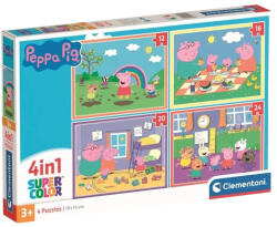 Clementoni 21516 Super Color 4 az 1-ben puzzle Peppa malac (21516)