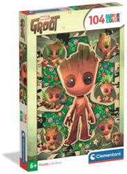 Clementoni 25051 Super Color puzzle - Marvel Groot (104 db) (25051)