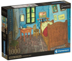 Clementoni 39968 Museum Collection Compact puzzle - Van Gogh: Hálószoba Arles-ban (1000 db) (39968)