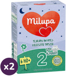 Milupa 2 Szép álmokat! tejalapú, anyatej-kiegészítő tápszer 6 hó+ (2x500 g)