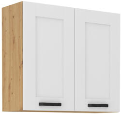 Tempo Felső Szekrény, Fehér/Artisan Tölgy, Lula 80 G-72 2 F