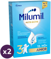 Milumil Junior 3 tejalapú anyatej-kiegészítő tápszer 12 hó+ (2x500 g)