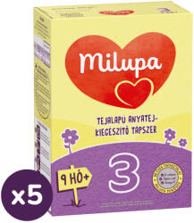 Milupa 3 tejalapú, anyatej-kiegészítő tápszer 9 hó+ (5x500 g)