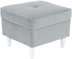 TEMPO KONDELA Puff, Világosszürke/Fehér, Rufino 3 New